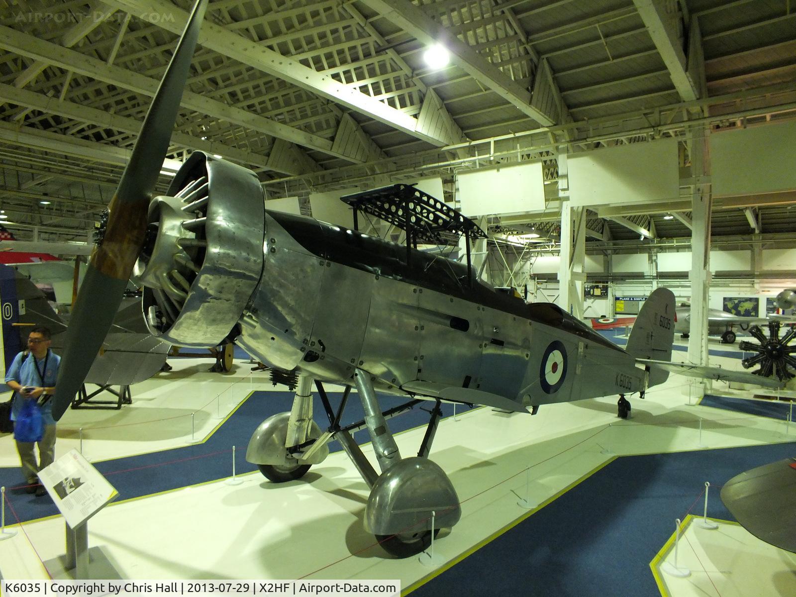 K6035, 1935 Westland Wallace II C/N WA24?2G, Displayed at the RAF Museum, Hendon