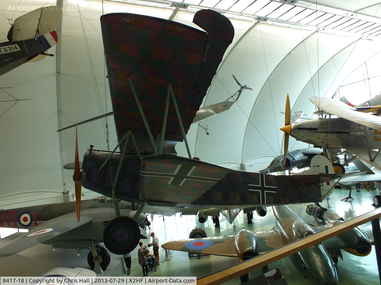 8417-18, Fokker D-VII C/N Not found 8417-18, Displayed at the RAF Museum, Hendon
