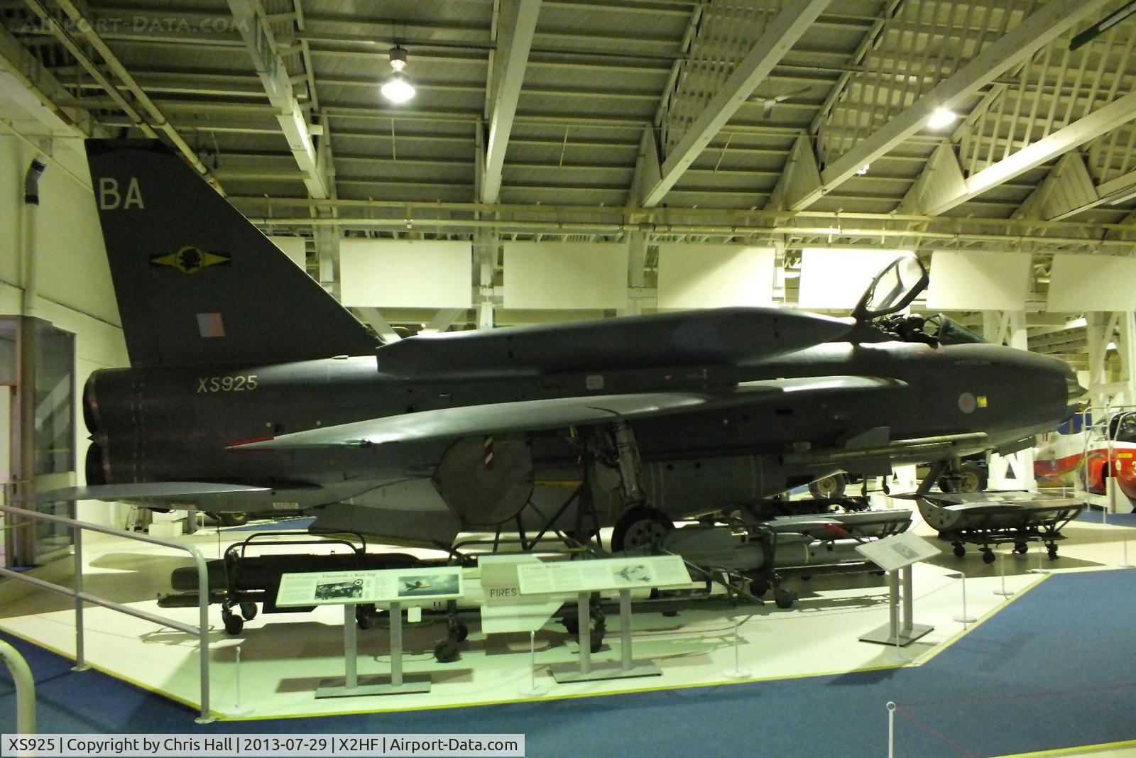 XS925, 1967 English Electric Lightning F.6 C/N 95258, Displayed at the RAF Museum, Hendon
