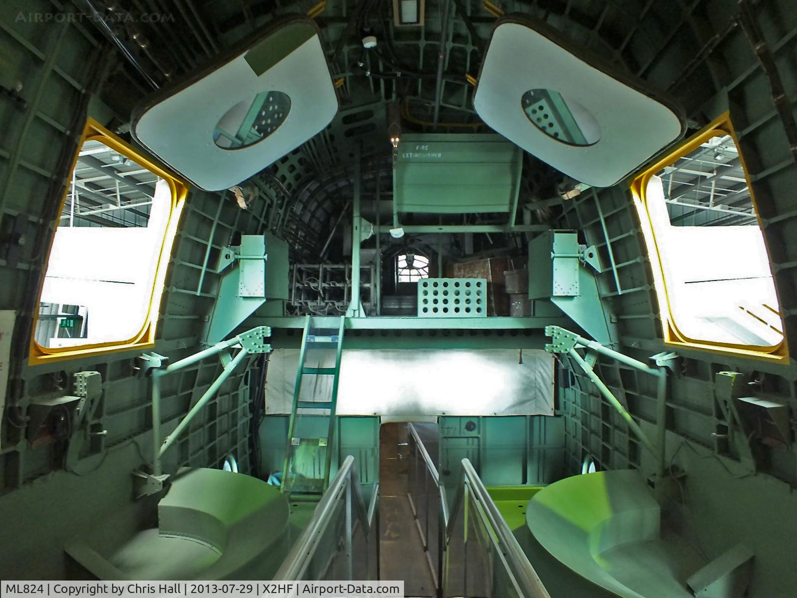 ML824, 1944 Short S25 Sunderland V C/N SH.984, inside the Short Sunderland at the RAF Museum, Hendon