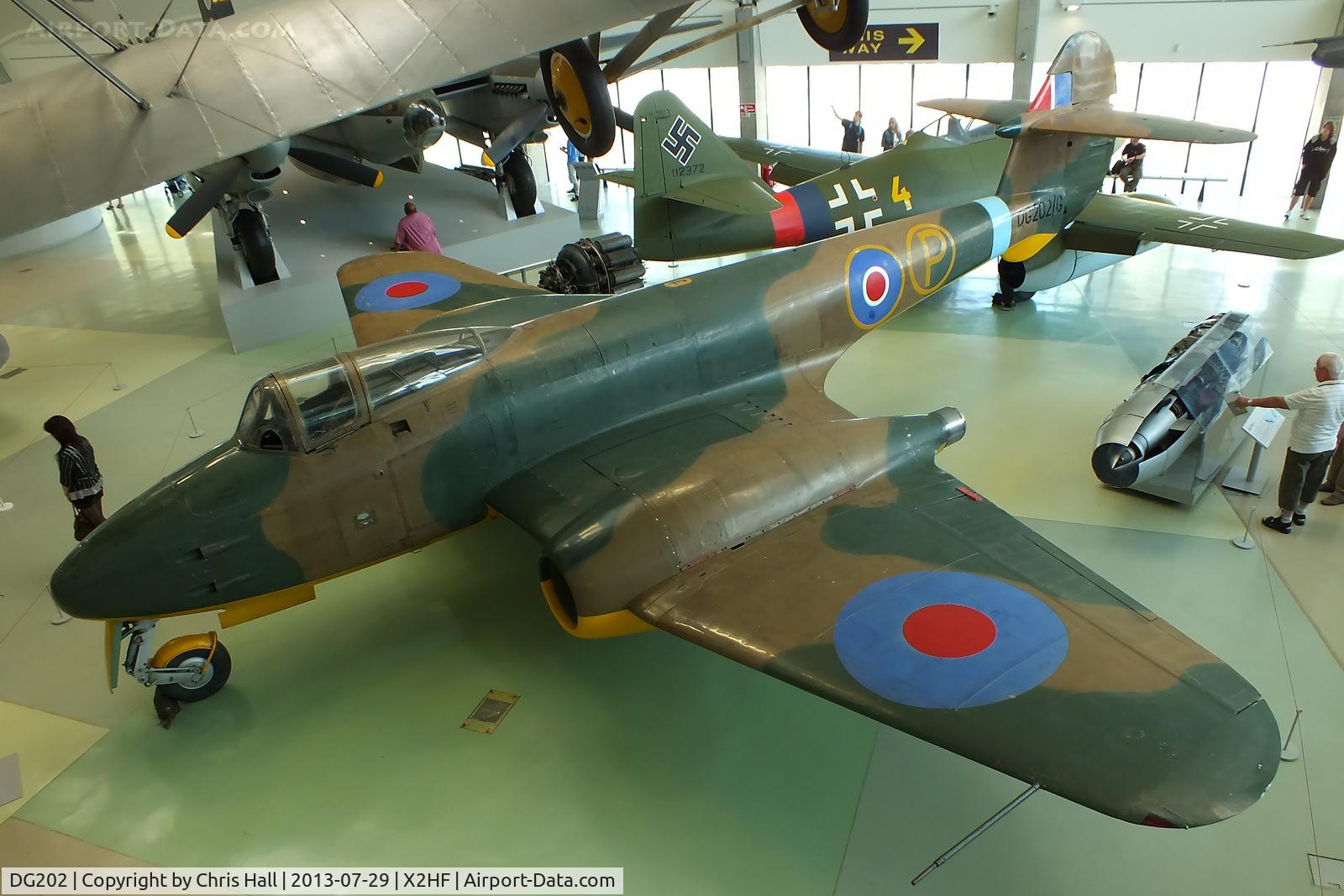 DG202, Gloster Meteor F.9/40 C/N Not found DG202, Displayed at the RAF Museum, Hendon
