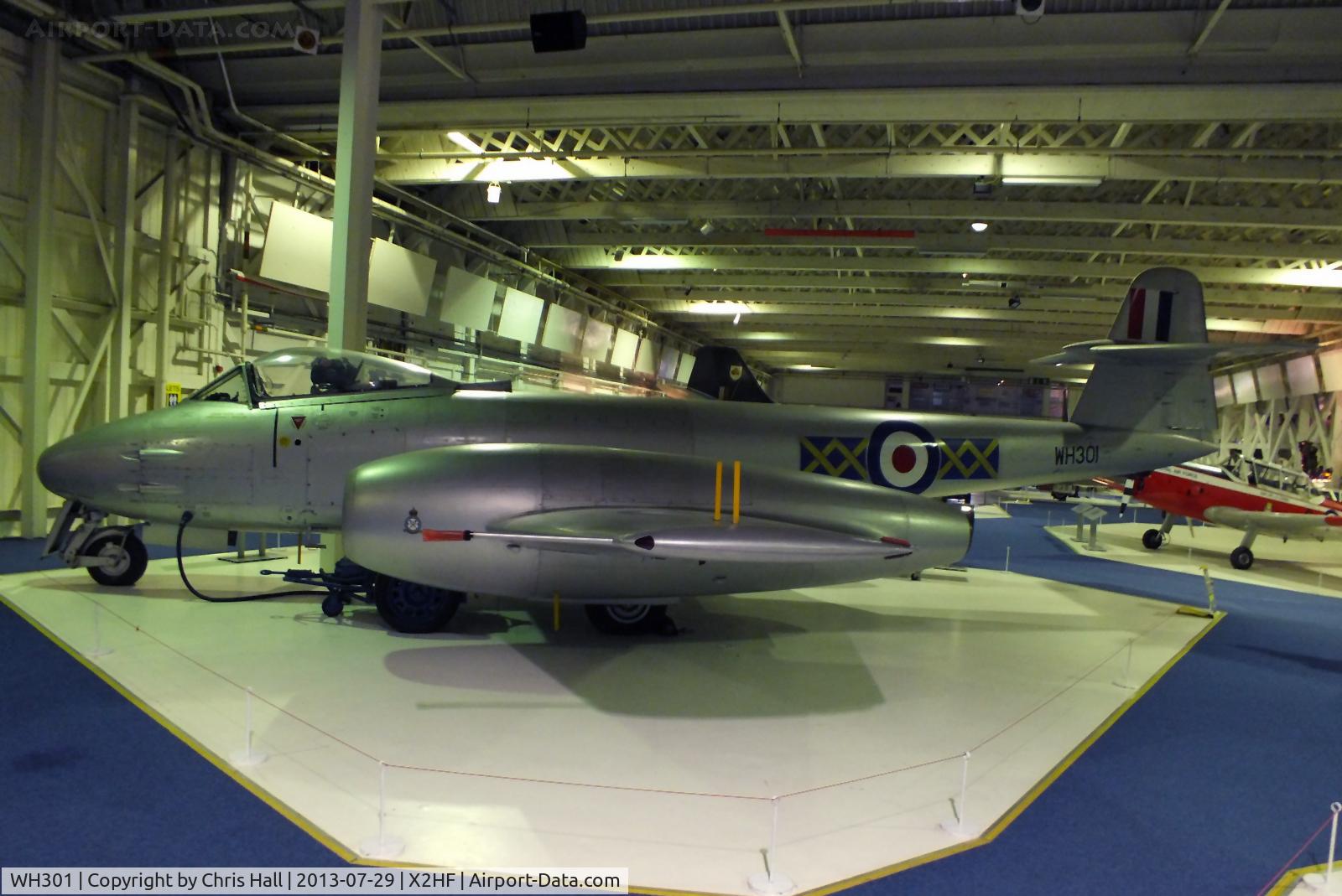 WH301, Gloster Meteor F.8 C/N Not found WH301, Displayed at the RAF Museum, Hendon