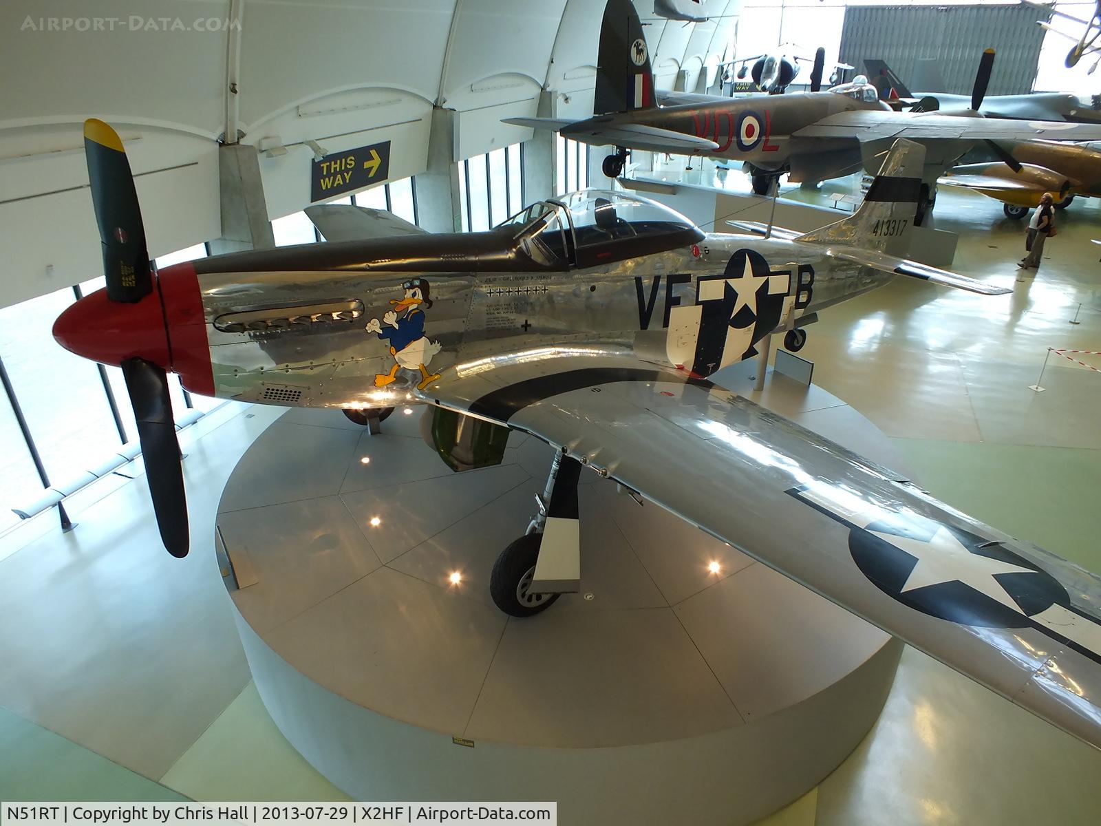 N51RT, 1944 North American F-51D Mustang C/N 122-40949, Displayed at the RAF Museum, Hendon