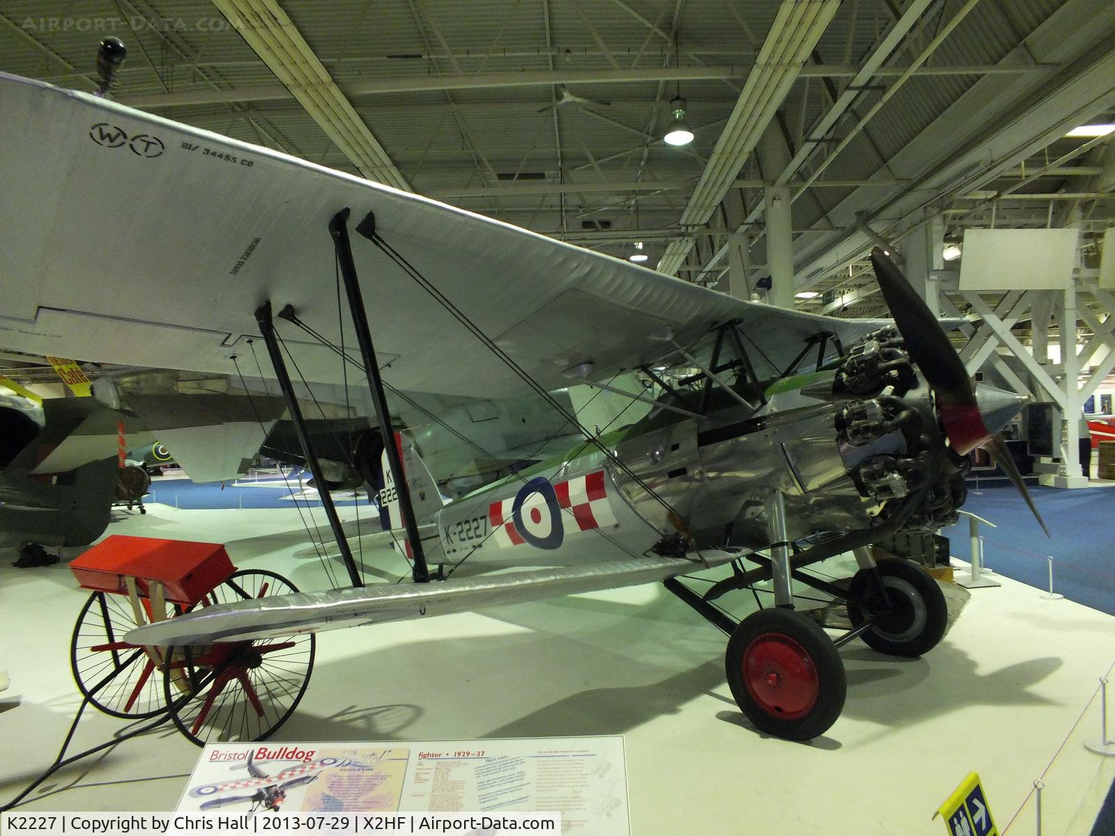 K2227, Bristol 105 Bulldog Mk.2A C/N 7446, Displayed at the RAF Museum, Hendon