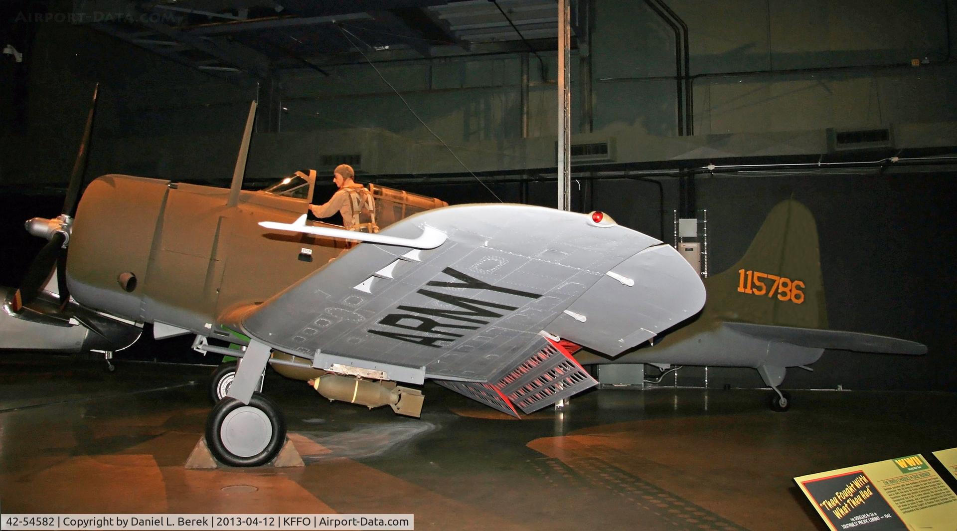 42-54582, 1943 Douglas A-24B Banshee C/N 17421, This was the Army version of the Dauntless.