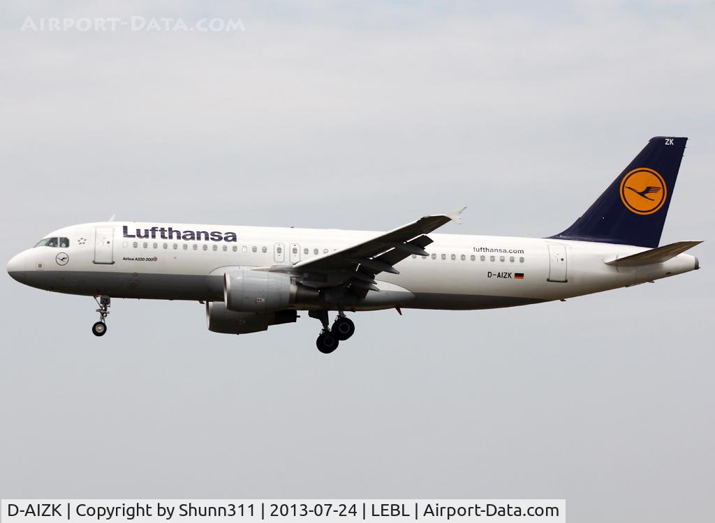 D-AIZK, 2012 Airbus A320-214 C/N 5122, LAnding rwy 25R