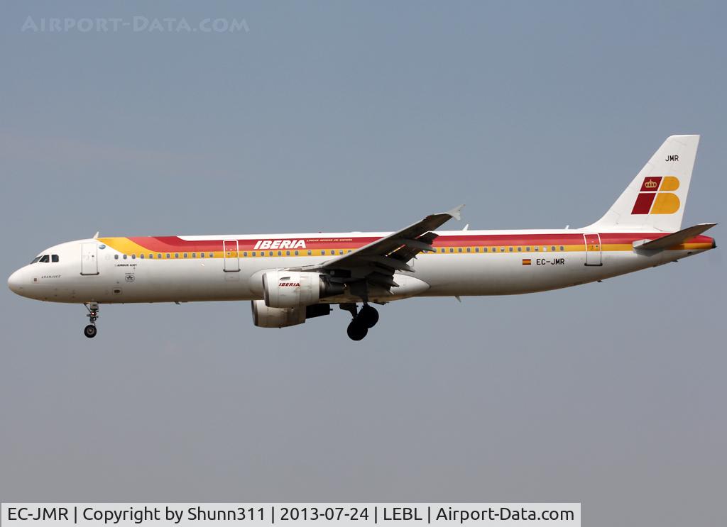 EC-JMR, 2005 Airbus A321-211 C/N 2599, Landing rwy 25R