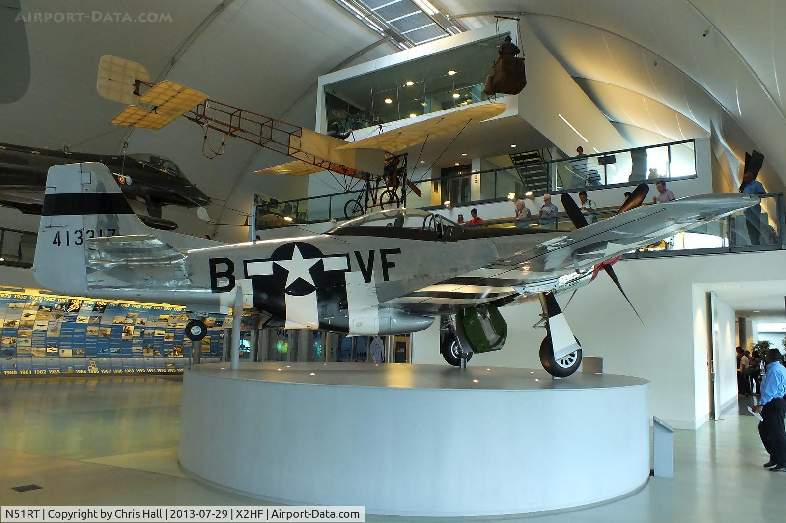 N51RT, 1944 North American F-51D Mustang C/N 122-40949, Displayed at the RAF Museum, Hendon