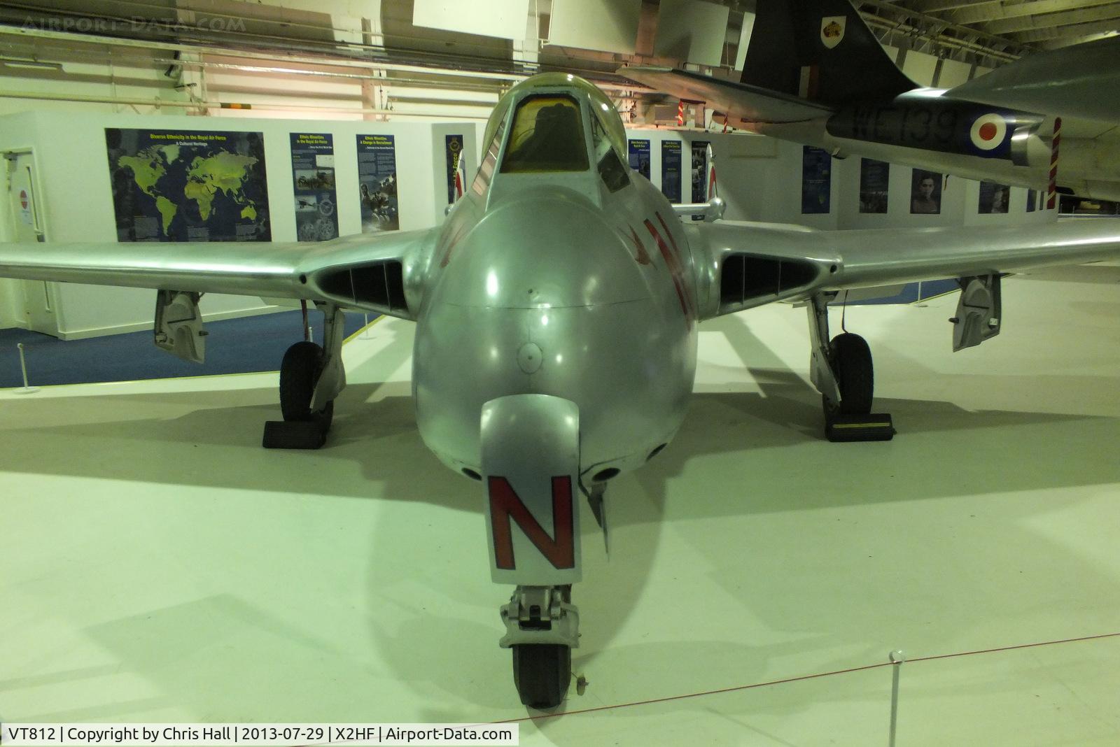 VT812, 1947 De Havilland DH-100 Vampire F.3 C/N Not found VT812, Displayed at the RAF Museum, Hendon