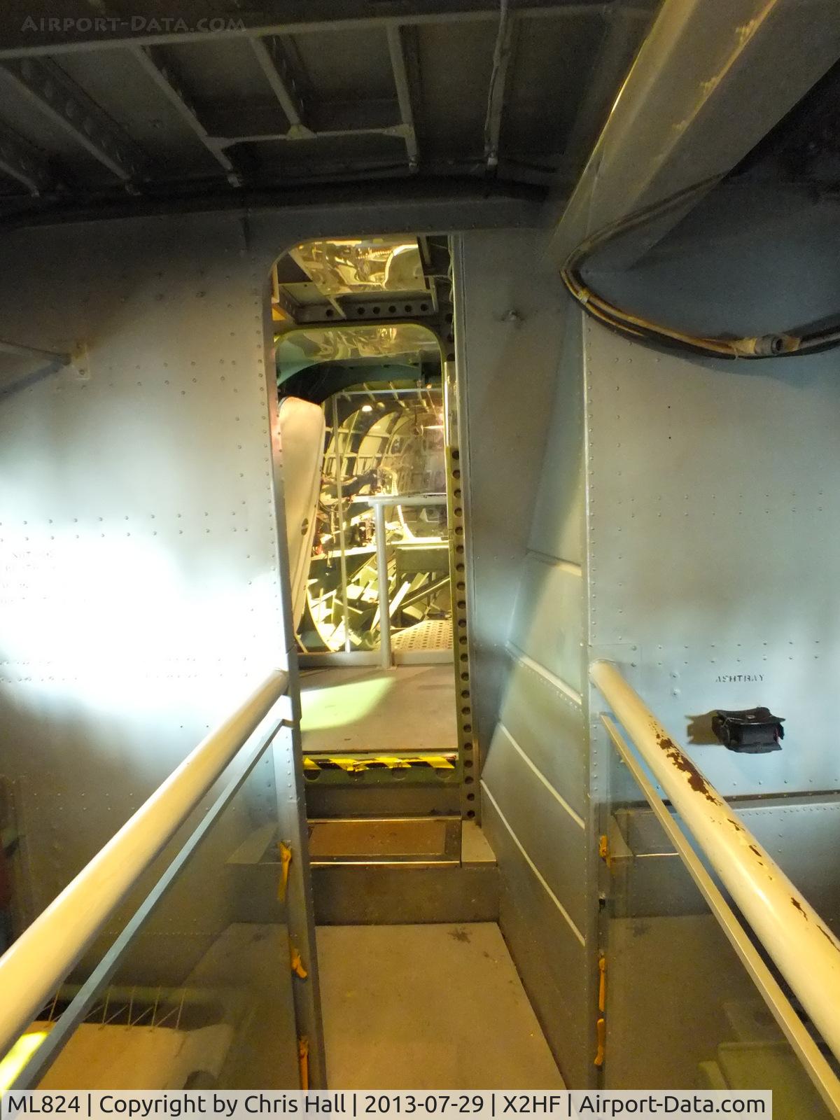 ML824, 1944 Short S25 Sunderland V C/N SH.984, inside the Short Sunderland at the RAF Museum, Hendon