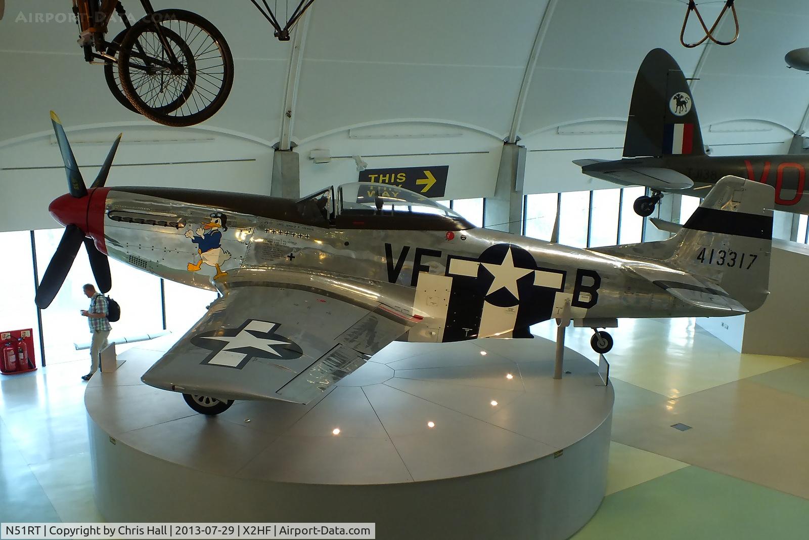 N51RT, 1944 North American F-51D Mustang C/N 122-40949, Displayed at the RAF Museum, Hendon