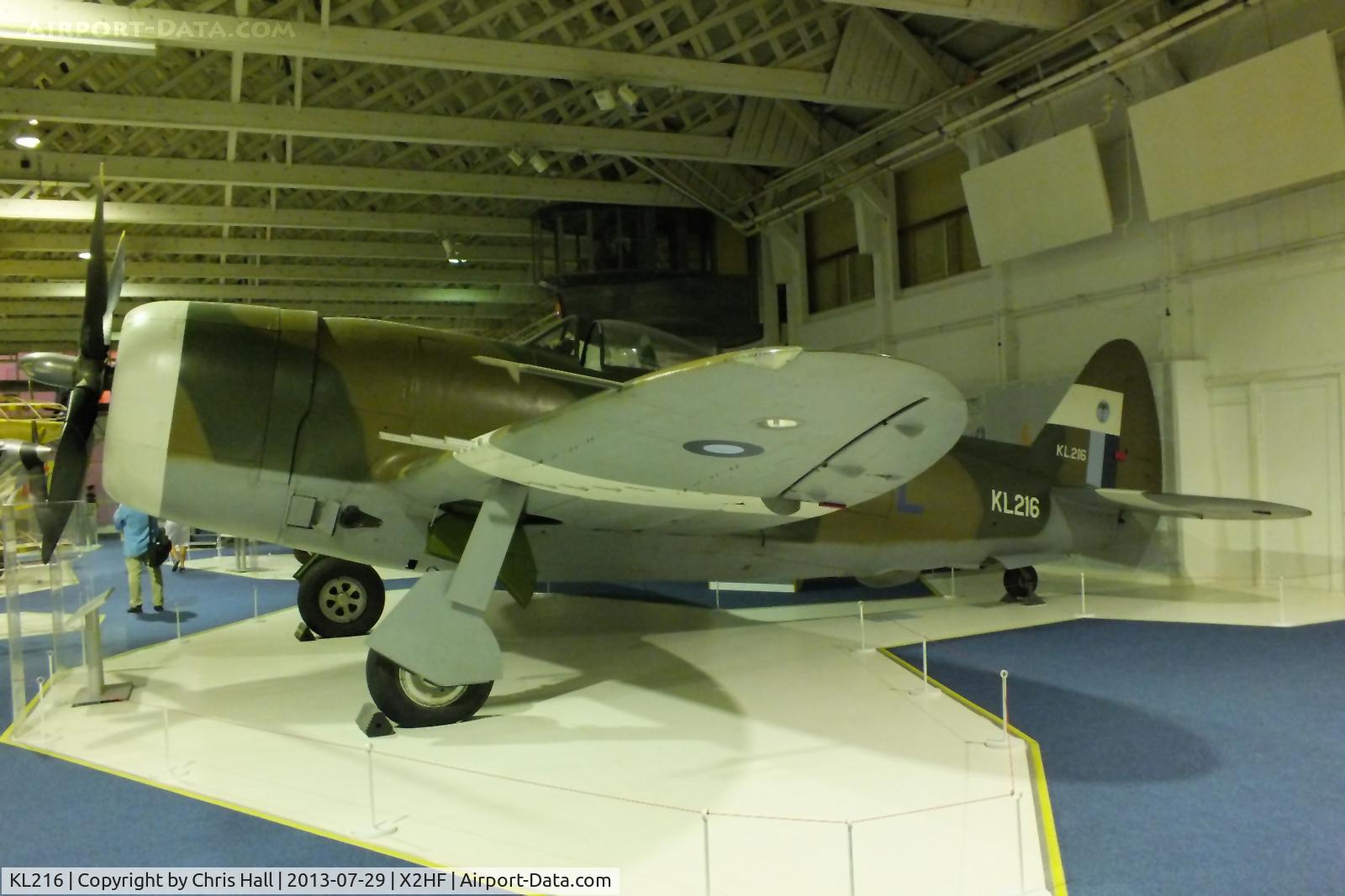 KL216, 1945 Republic P-47D Thunderbolt C/N 399-55834, Displayed at the RAF Museum, Hendon