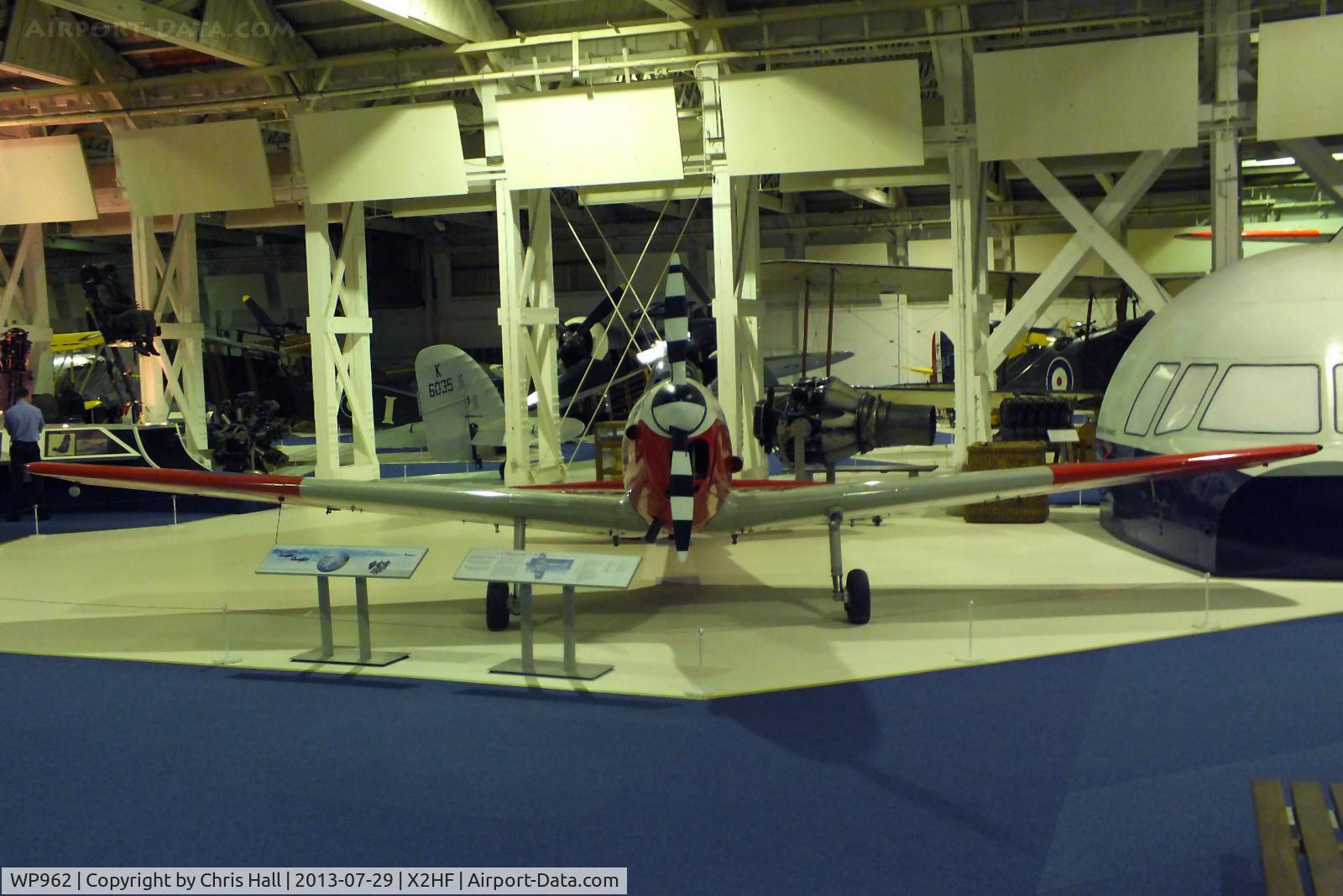 WP962, De Havilland DHC-1 Chipmunk T.10 C/N C1/0809, Displayed at the RAF Museum, Hendon