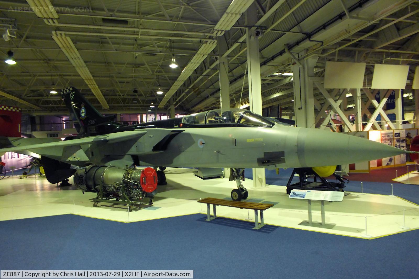 ZE887, 1988 Panavia Tornado F.3 C/N 3345, Displayed at the RAF Museum, Hendon