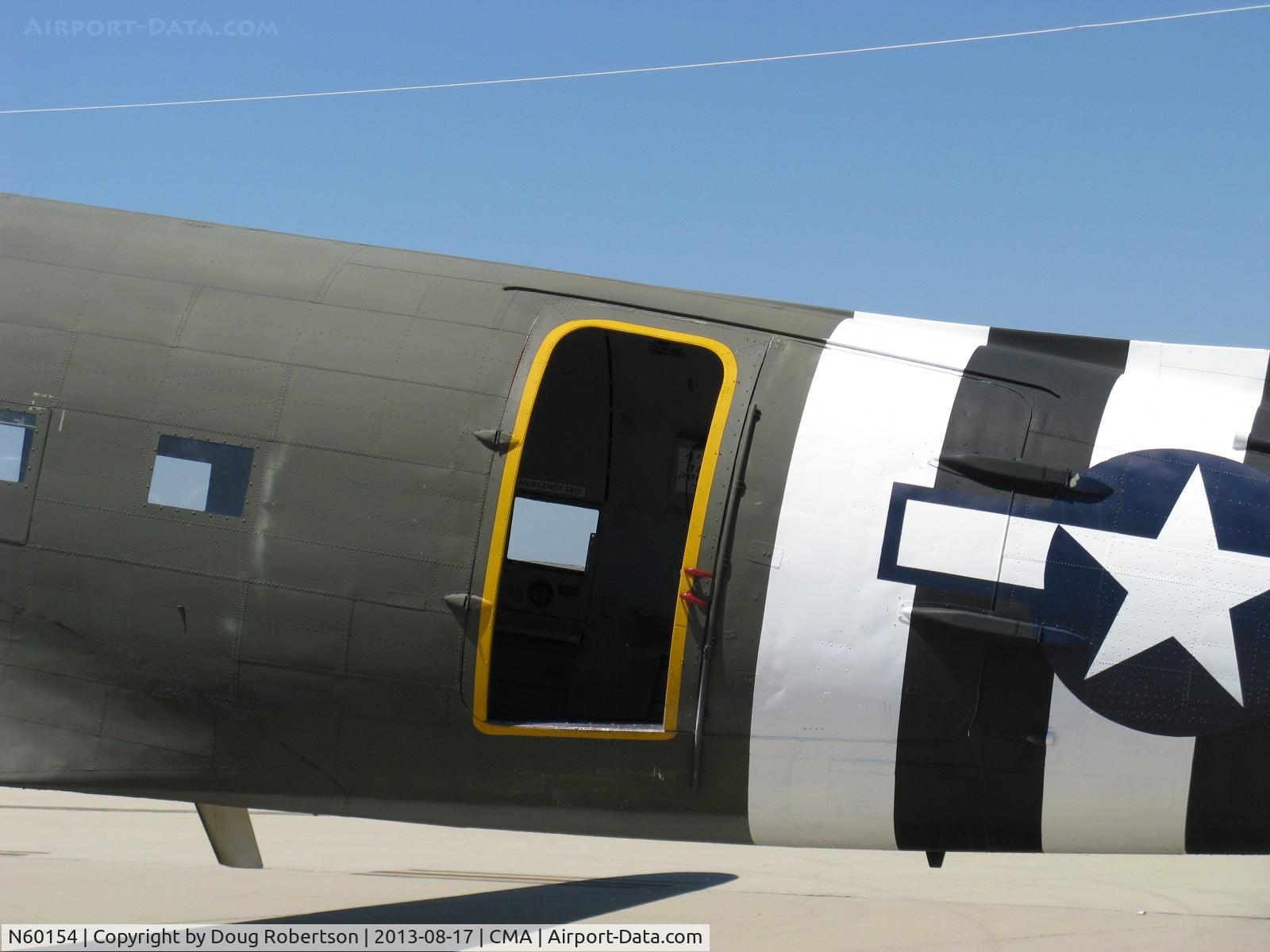 N60154, 1943 Douglas C-47B-25-DK Skytrain (Dakota III) C/N 16007/32755, 1943 Douglas DC-3C as C47B 'What's Up Doc?', two P&W R1830-92 14 cylinder 1,200 Hp each, parachute jump door