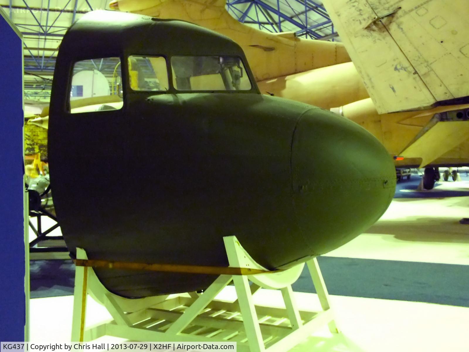 KG437, 1944 Douglas C-47A-10-DK  Skytrain (DC3) C/N 12472, Cockpit section of at Douglas C-47 Dakota at the RAF Museum Hendon
