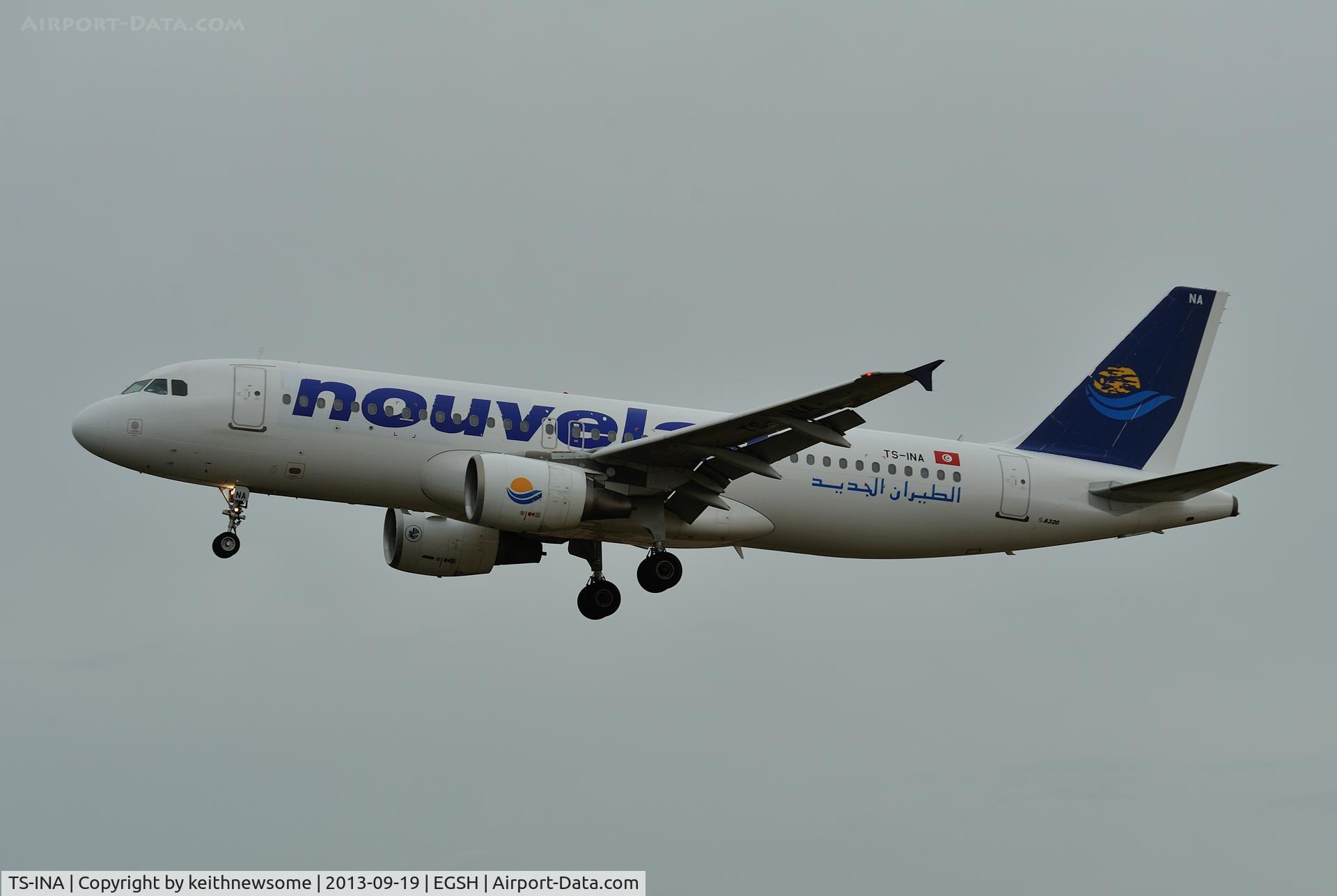 TS-INA, 1999 Airbus A320-214 C/N 1121, Late season IT flight.