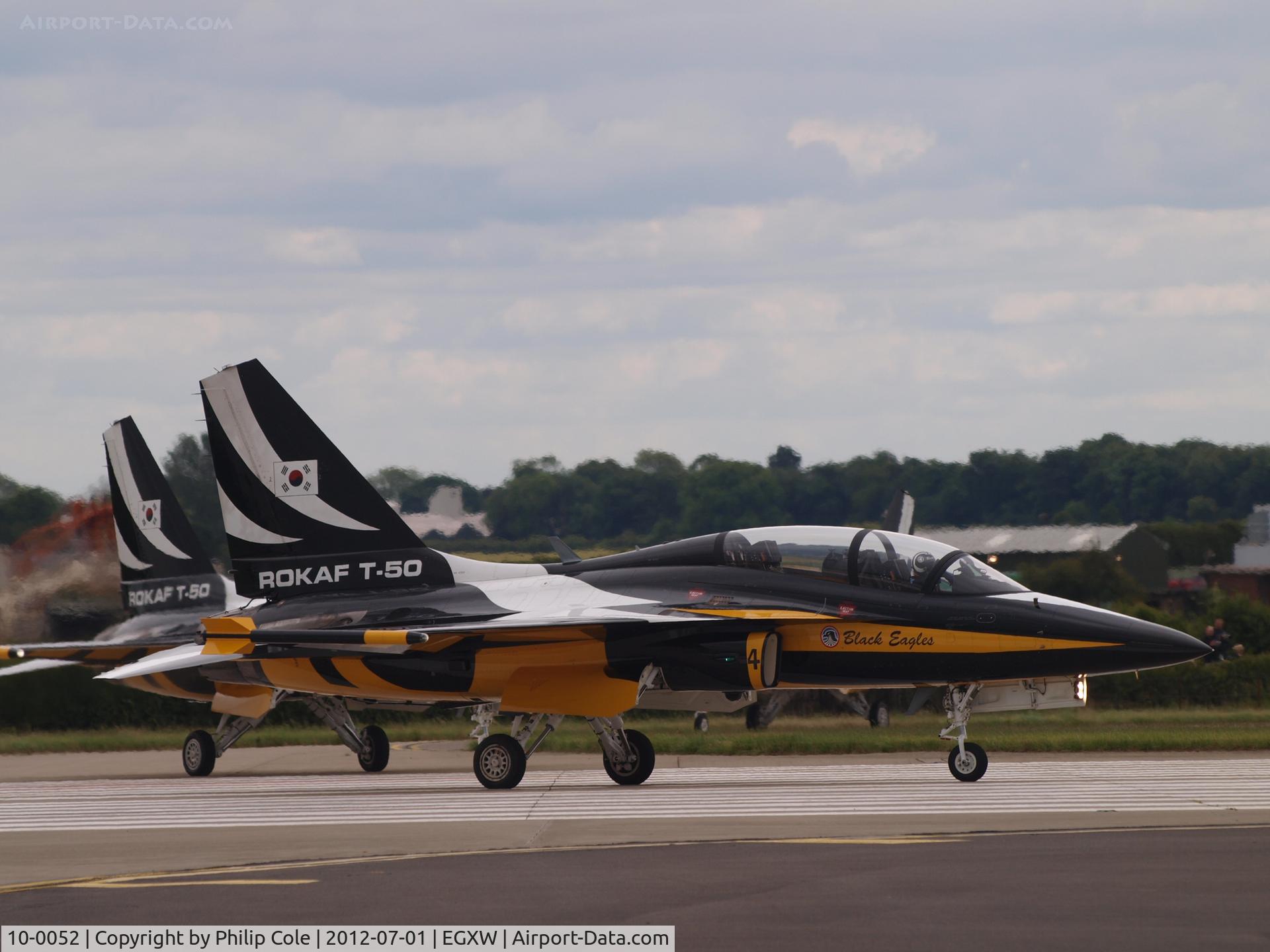 10-0052, 2010 Korean Aerospace Industries T-50B Golden Eagle C/N KA-052, Waddington Airshow 2012