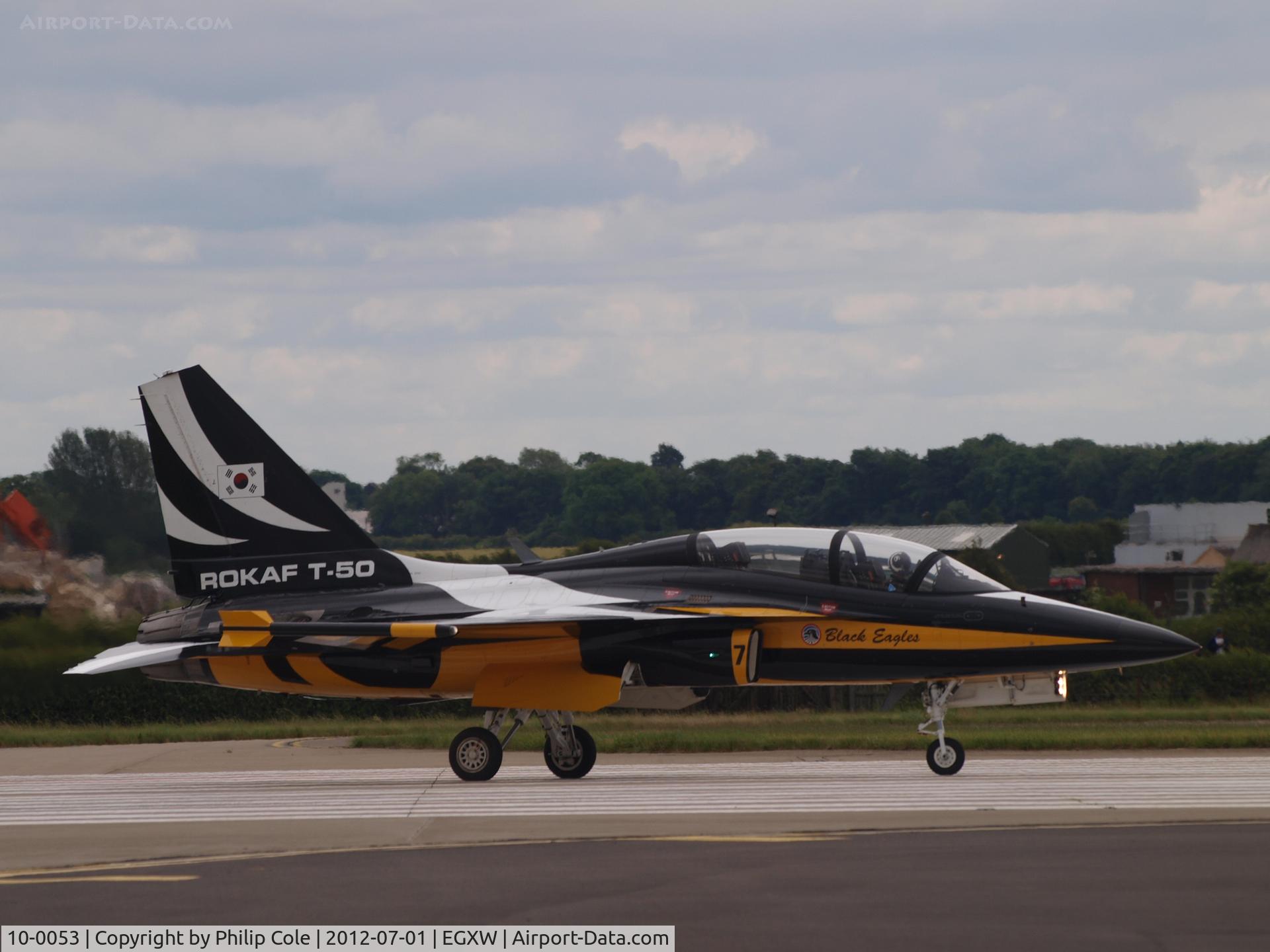 10-0053, 2010 Korean Aerospace Industries T-50B Golden Eagle C/N KA-053, Waddington Airshow 2012