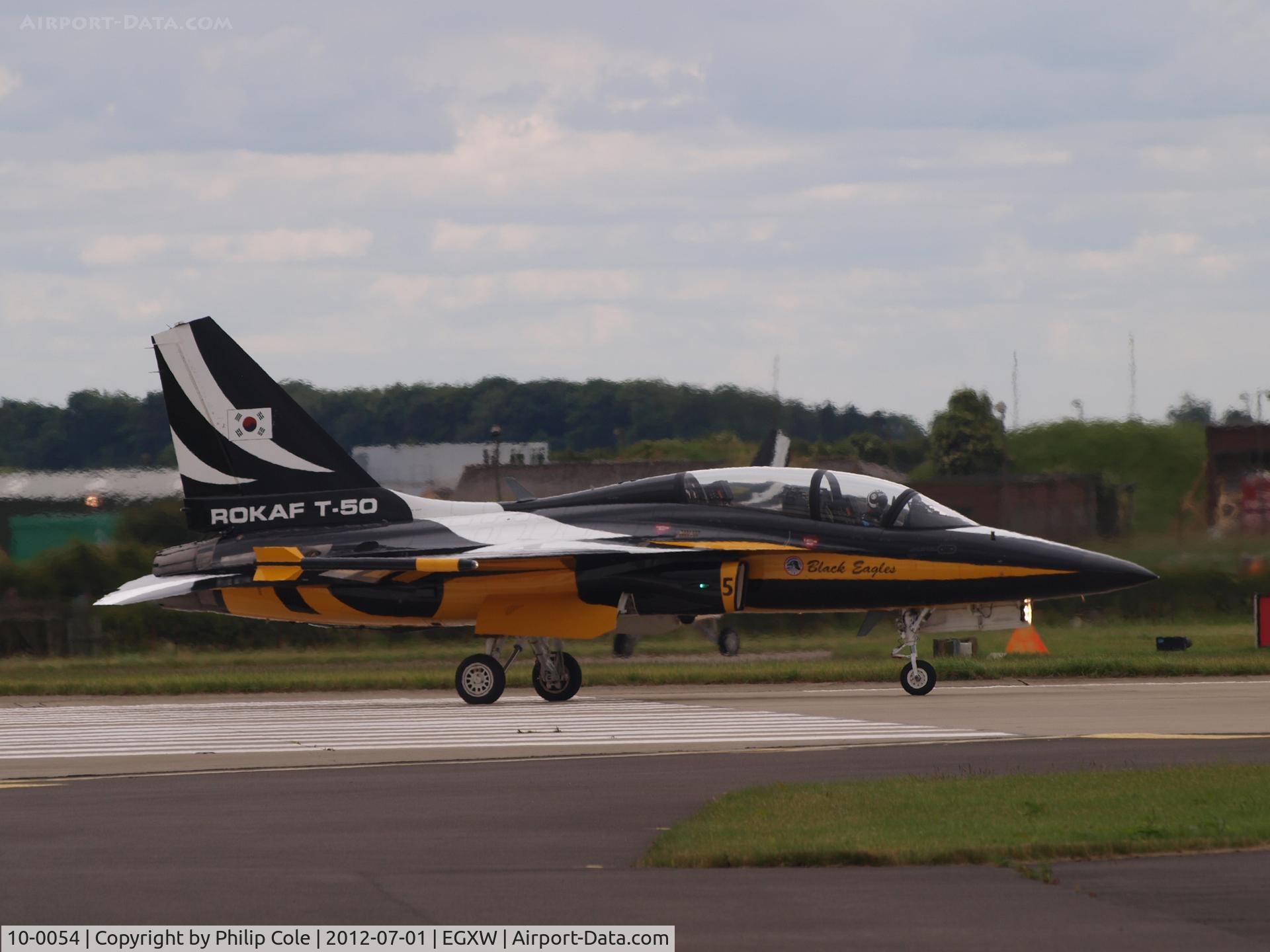 10-0054, 2010 Korean Aerospace Industries T-50B Golden Eagle C/N KA-054, Waddington Airshow 2012