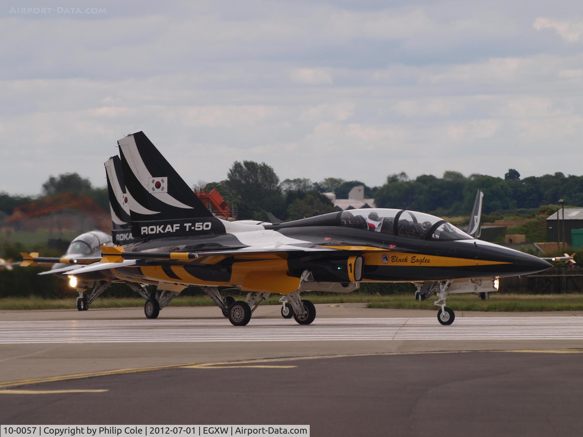 10-0057, 2010 Korean Aerospace Industries T-50B Golden Eagle C/N KA-057, Waddington Airshow 2012
