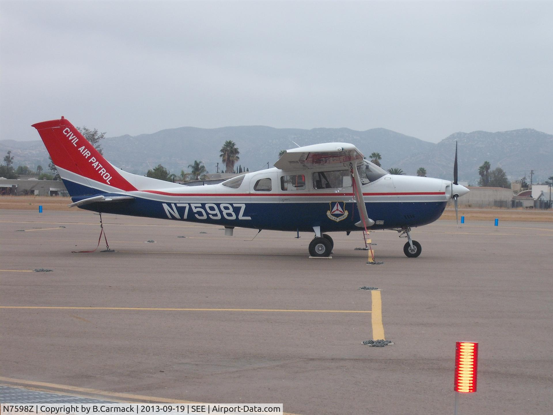 N7598Z, 1981 Cessna U206G Stationair C/N U20606382, CAP Cessna 172N Skyhawk