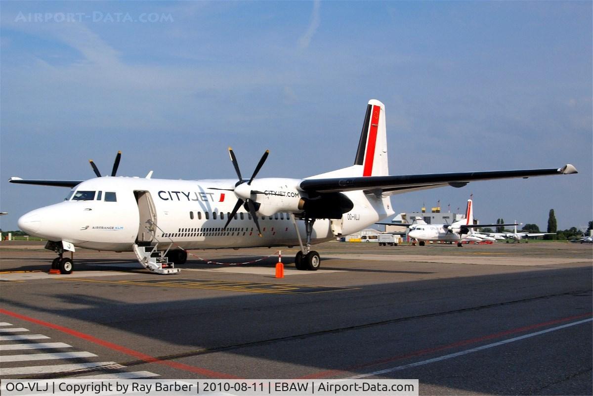 OO-VLJ, 1987 Fokker 50 C/N 20105, Fokker F-50 [20105] (Cityjet) Antwerp-Deurne~OO 11/08/2010