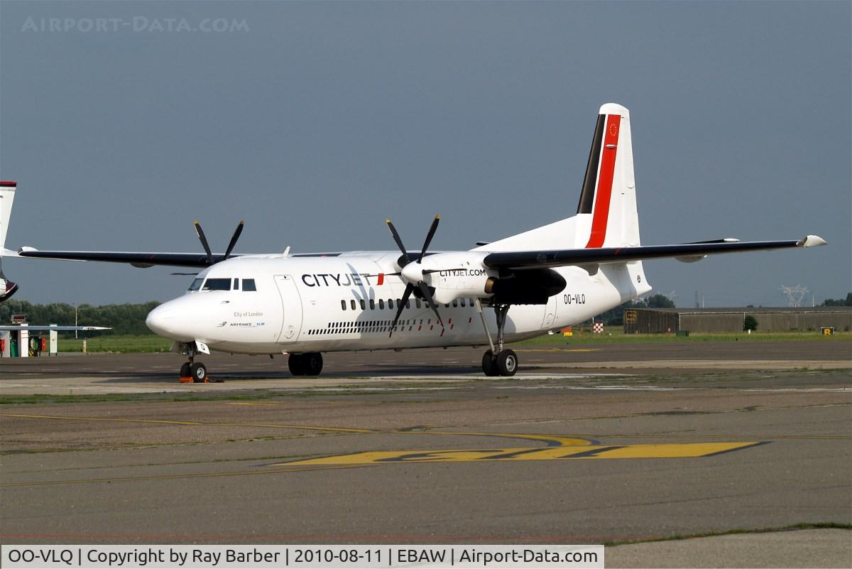 OO-VLQ, 1989 Fokker 50 C/N 20159, Fokker F-50 [20159] (Cityjet) Antwerp-Deurne~OO 11/08/2010