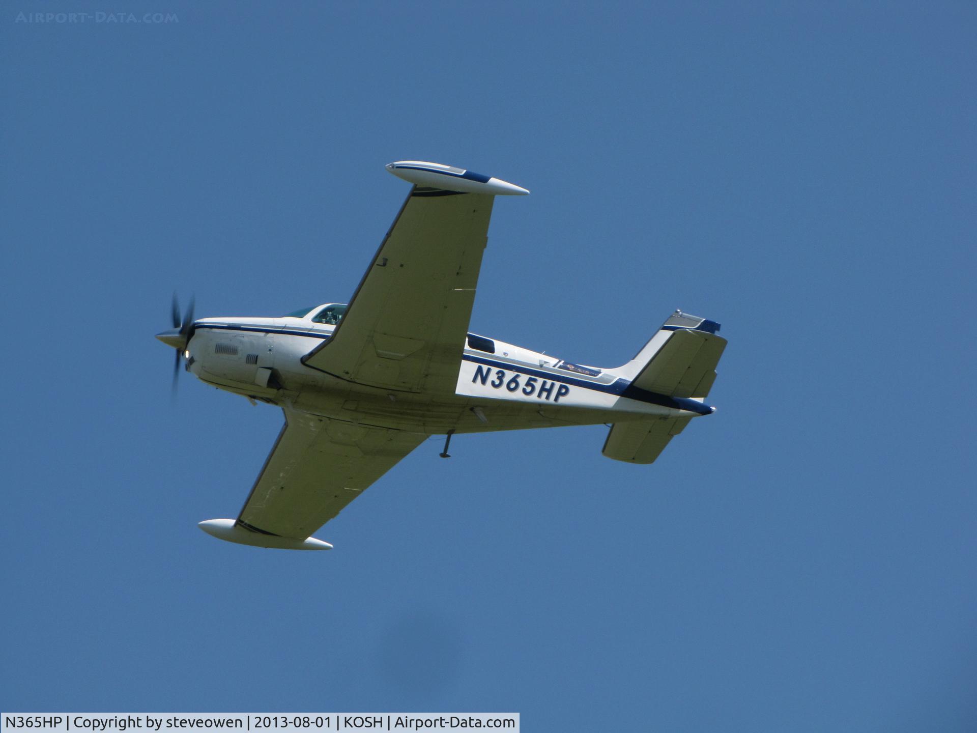 N365HP, 1980 Beech A36 Bonanza 36 C/N E-1756, departing Oshkosh