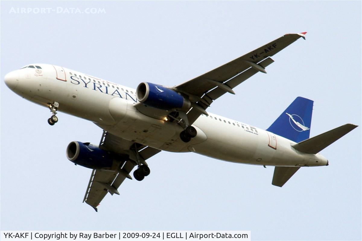 YK-AKF, 1999 Airbus A320-232 C/N 1117, YK-AKF   Airbus A320-232 [1117] (Syrianair) Home~G 24/09/2009