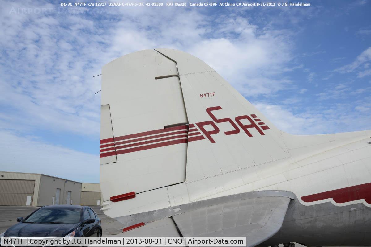 N47TF, 1943 Douglas DC3C (C-47A-5-DK) C/N 12317, Ex-USAAF C-47A-5-DK 42-92509  ex- RAF  KG320 Canada CF-BVF.