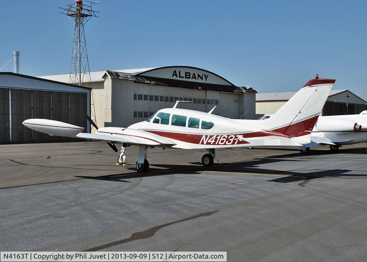 N4163T, 1965 Cessna 320D Executive Skyknight C/N 320D0063, Parked at Albany Muni Airport, Albany, OR.