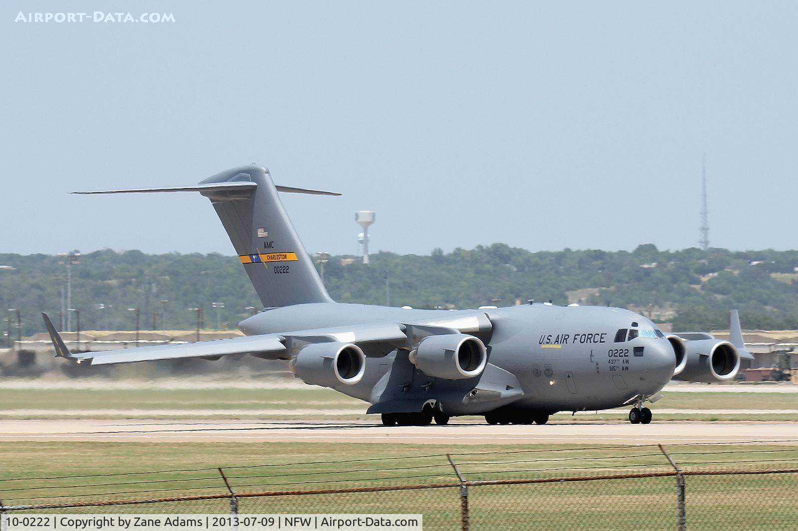 10-0222, 2010 Boeing C-17A Globemaster III C/N P-222, Departing NAS Fort Worth