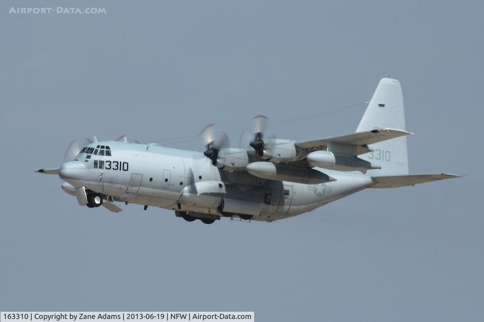 163310, 1985 Lockheed KC-130T Hercules C/N 382-5085, Departing NAS Fort Worth