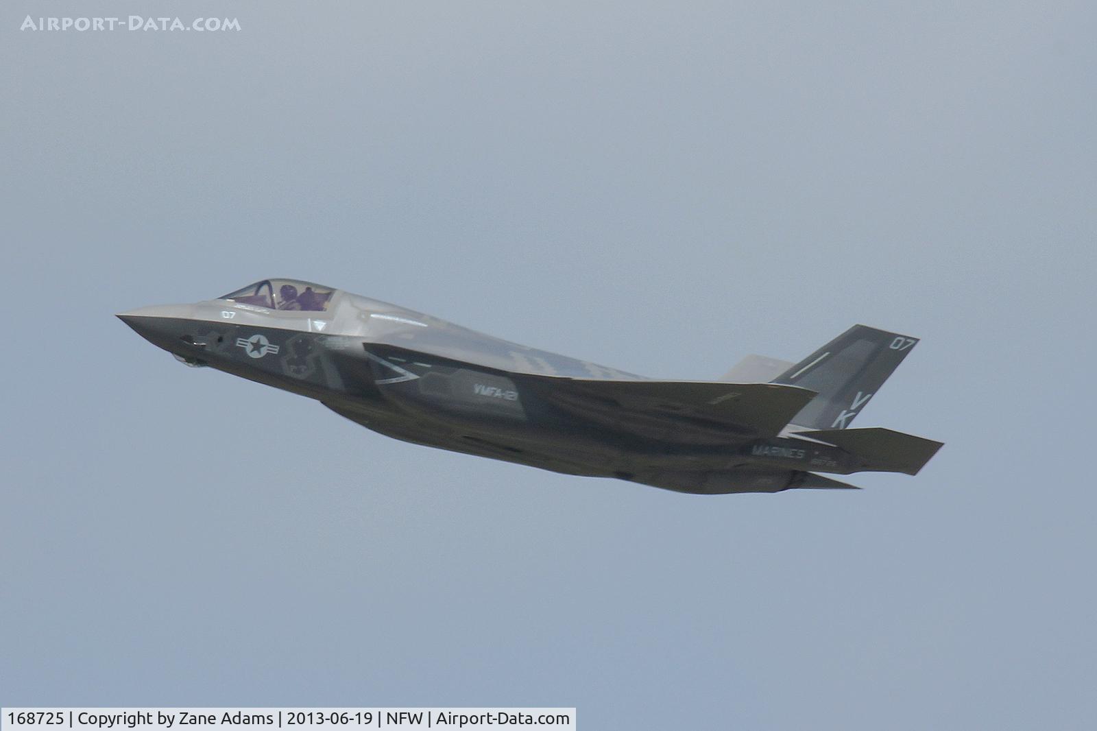 168725, 2013 Lockheed Martin F-35B Lightning II C/N BF-27, F-35B departing NAS Fort Worth