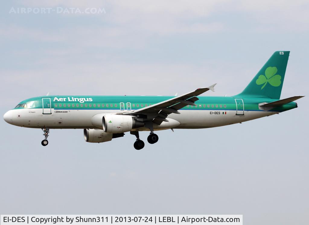 EI-DES, 2005 Airbus A320-214 C/N 2635, Landing rwy 25R