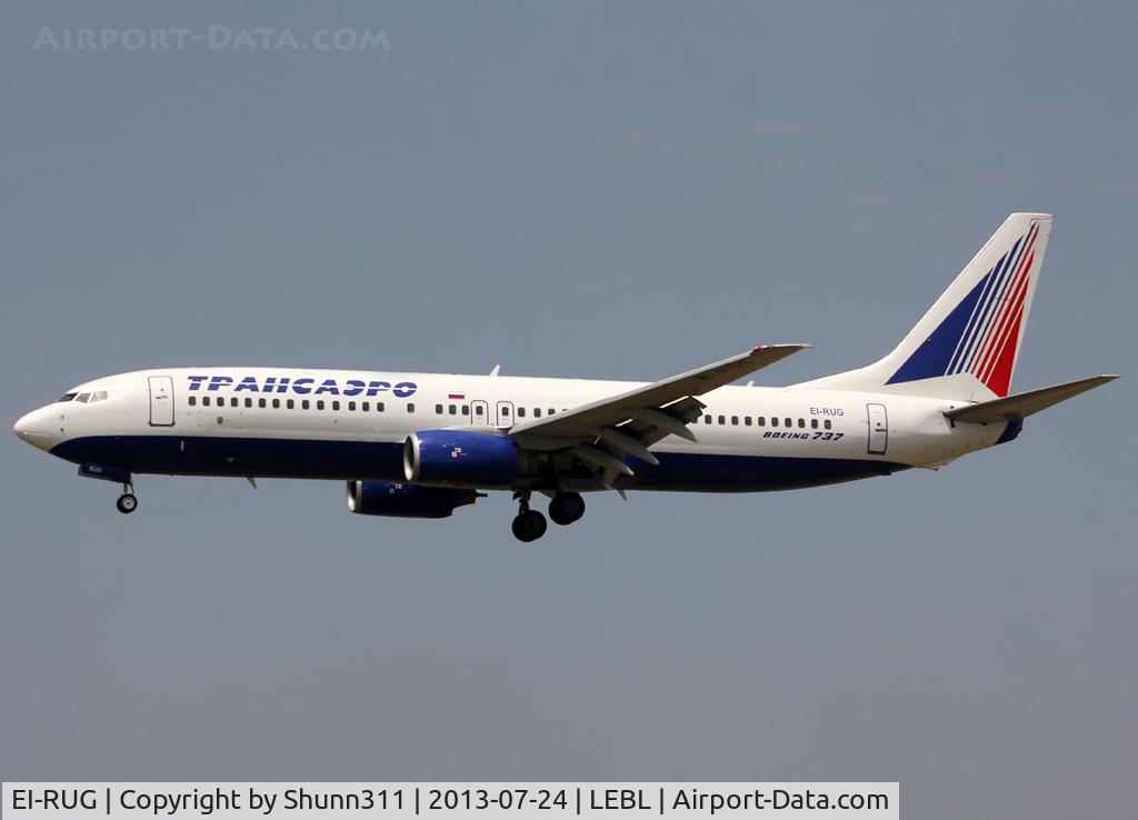 EI-RUG, 1999 Boeing 737-86N C/N 28610, Landing rwy 25R without sharklets...