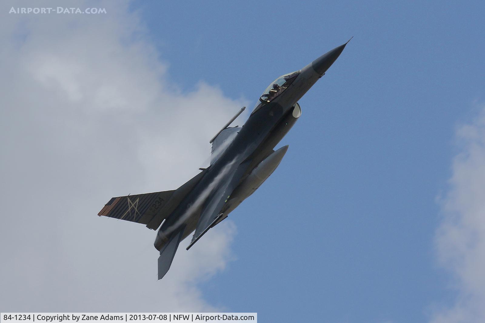 84-1234, 1984 General Dynamics F-16C Fighting Falcon C/N 5C-71, Departing NAS Fort Worth
