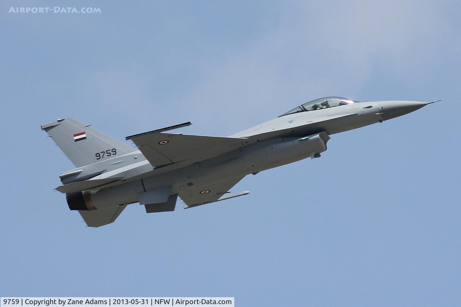 9759, 2010 Lockheed Martin F-16C Fighting Falcon C/N JJ-09, Egyptian Air Force F-16C departing NAS Fort Worth