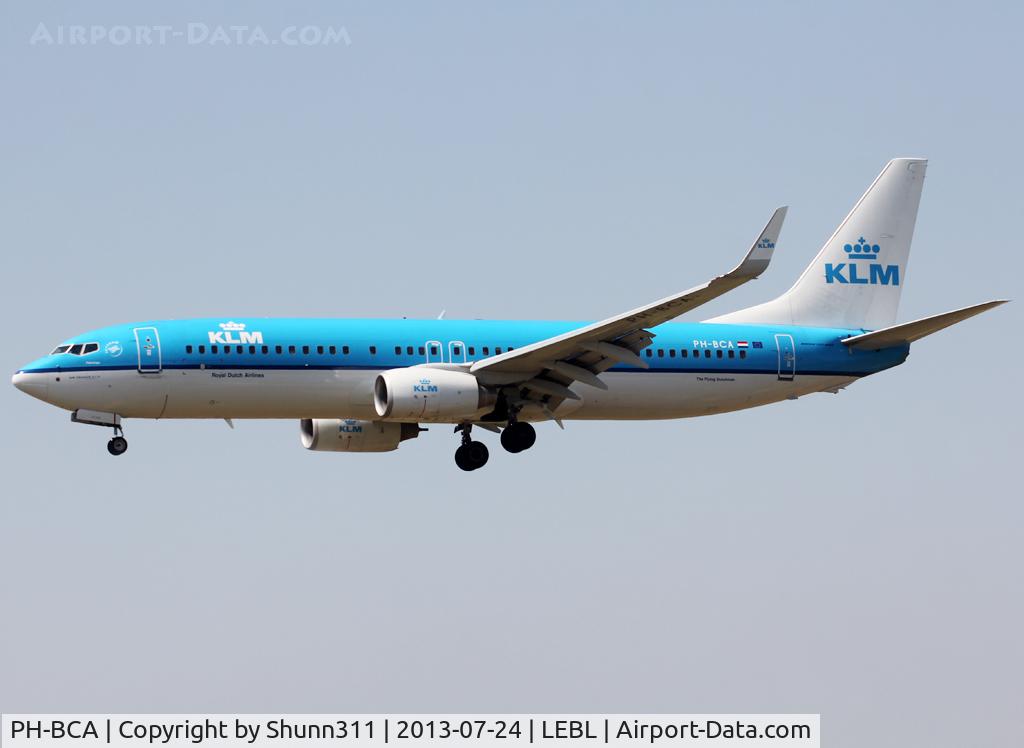 PH-BCA, 2010 Boeing 737-8K2 C/N 37820, Landing rwy 25R