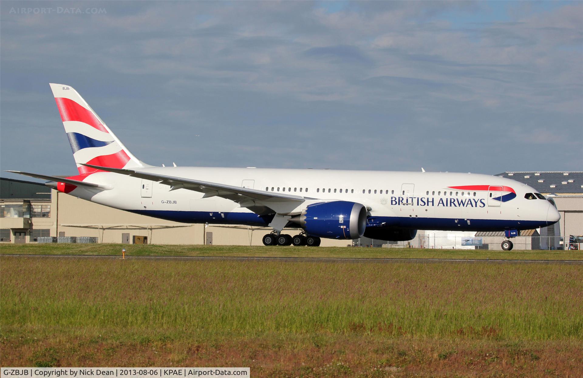 G-ZBJB, 2013 Boeing 787-8 Dreamliner C/N 38610, KPAE/PAE