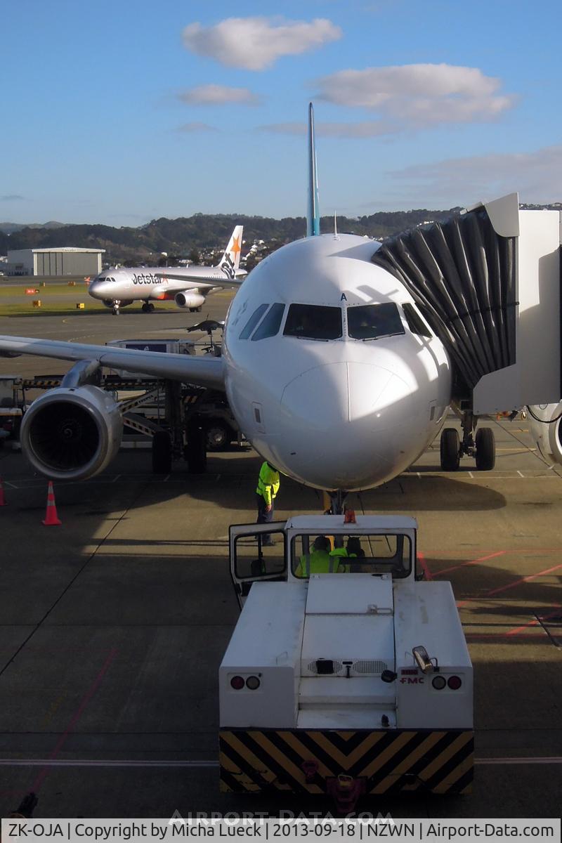 ZK-OJA, 2003 Airbus A320-232 C/N 2085, Just arrived from Auckland