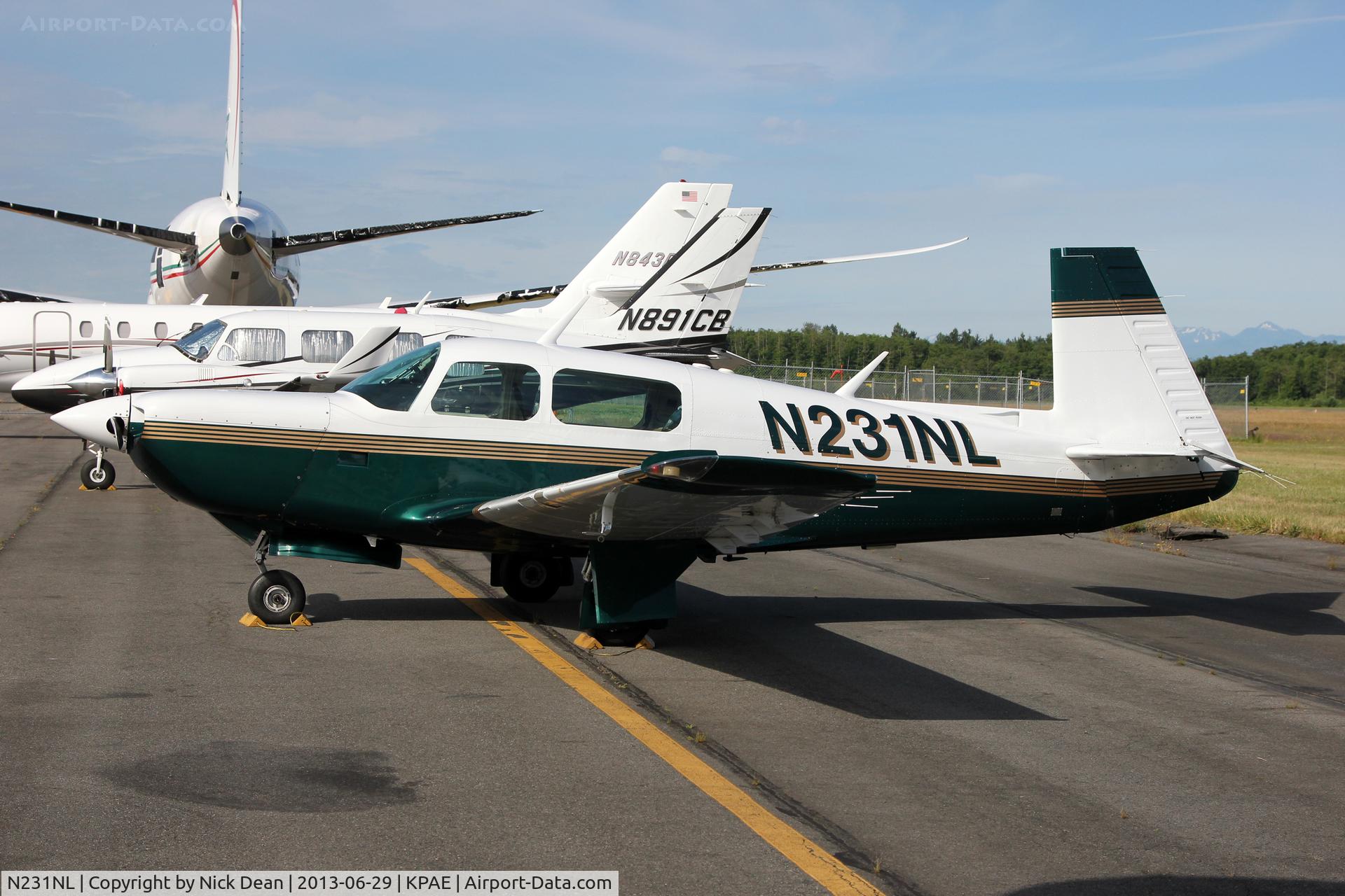 N231NL, 1980 Mooney M20K C/N 25-0325, KPAE/PAE