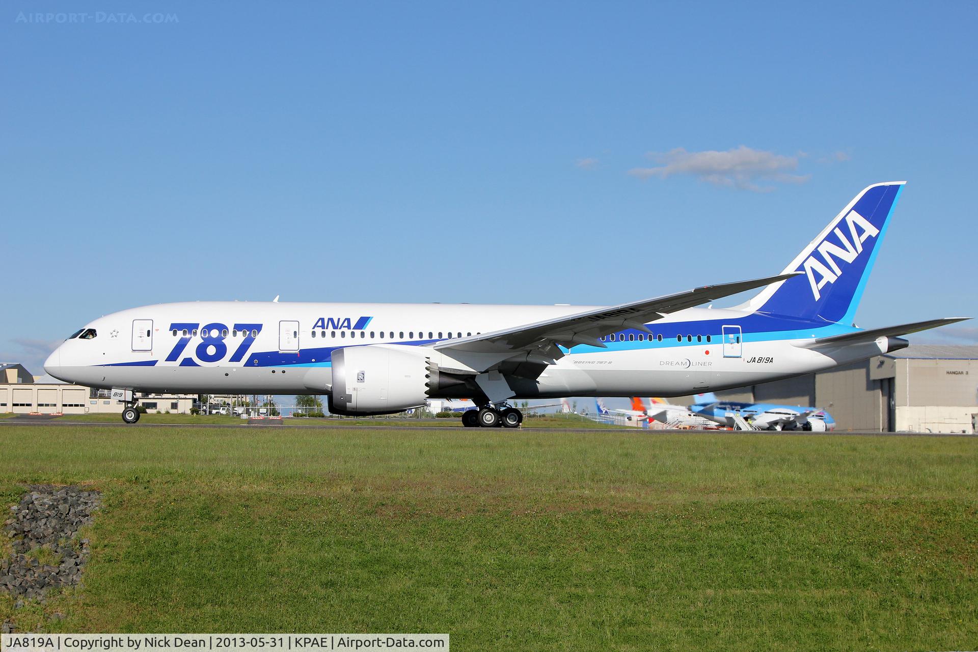 JA819A, 2013 Boeing 787-8 Dreamliner C/N 42244, KPAE/PAE