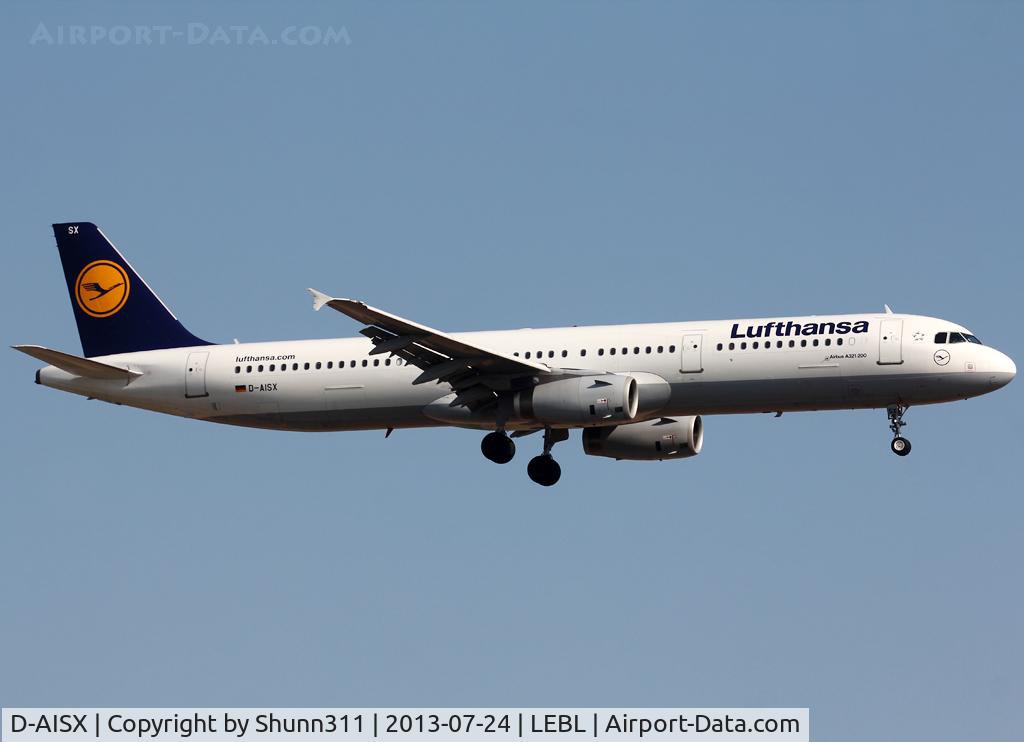 D-AISX, 2009 Airbus A321-231 C/N 4073, Landing rwy 25R