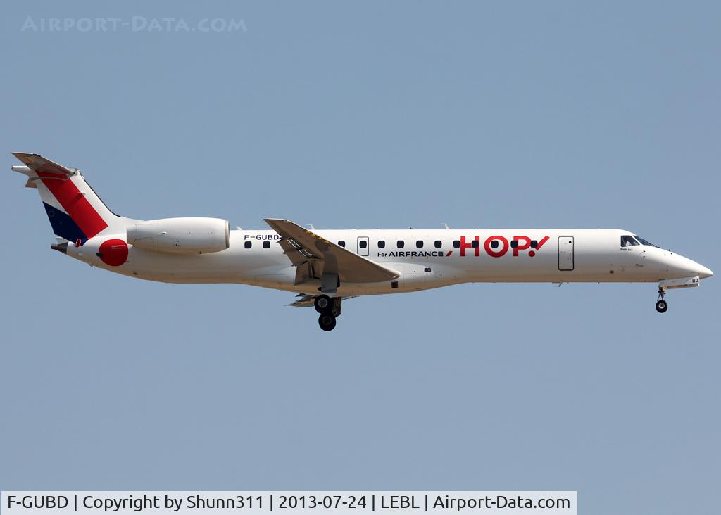 F-GUBD, 2000 Embraer ERJ-145LR (EMB-145LR) C/N 145333, Landing rwy 25R