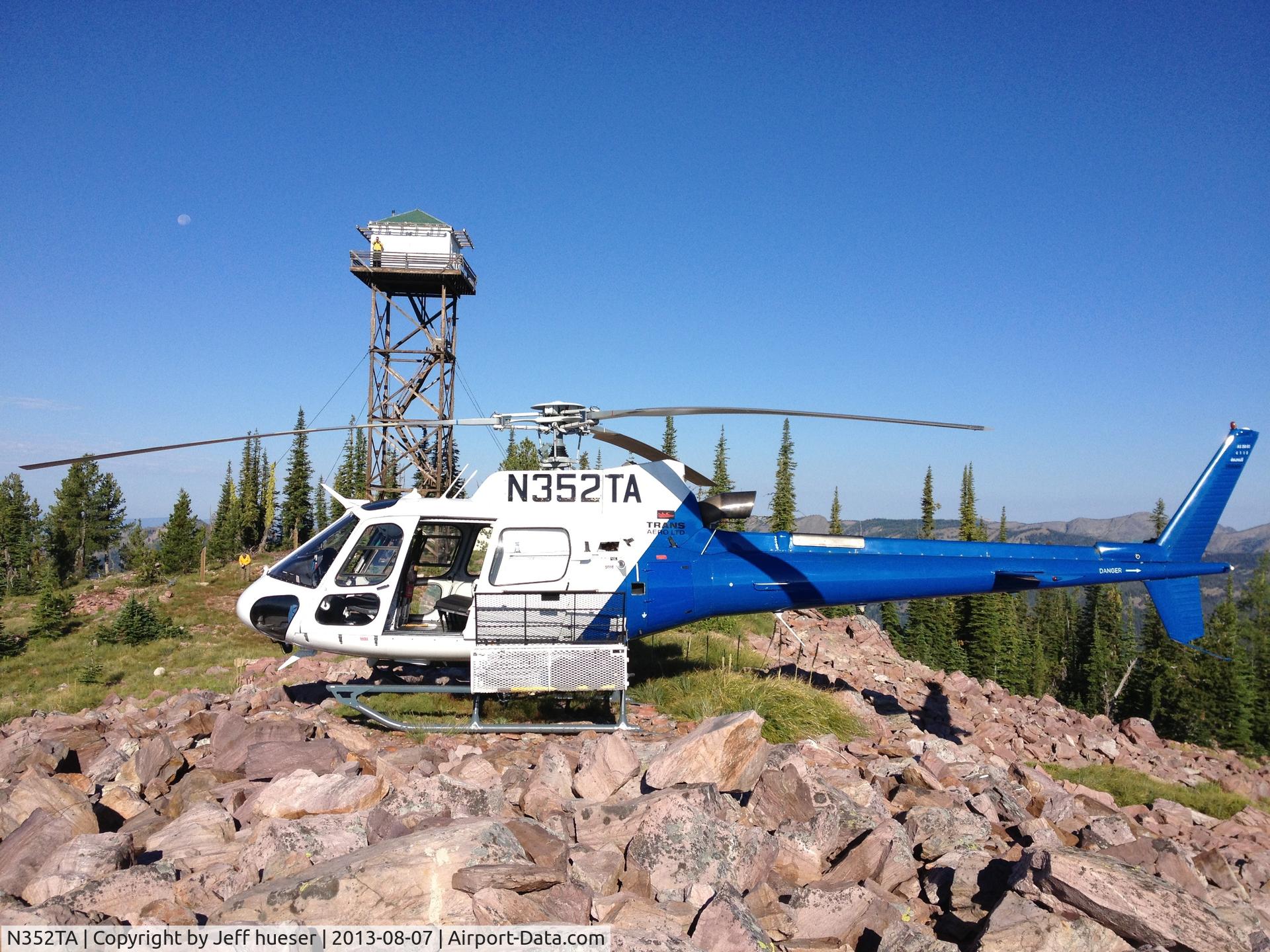 N352TA, Eurocopter AS-350B-3 Ecureuil Ecureuil C/N 4110, Repeater mission in Montana