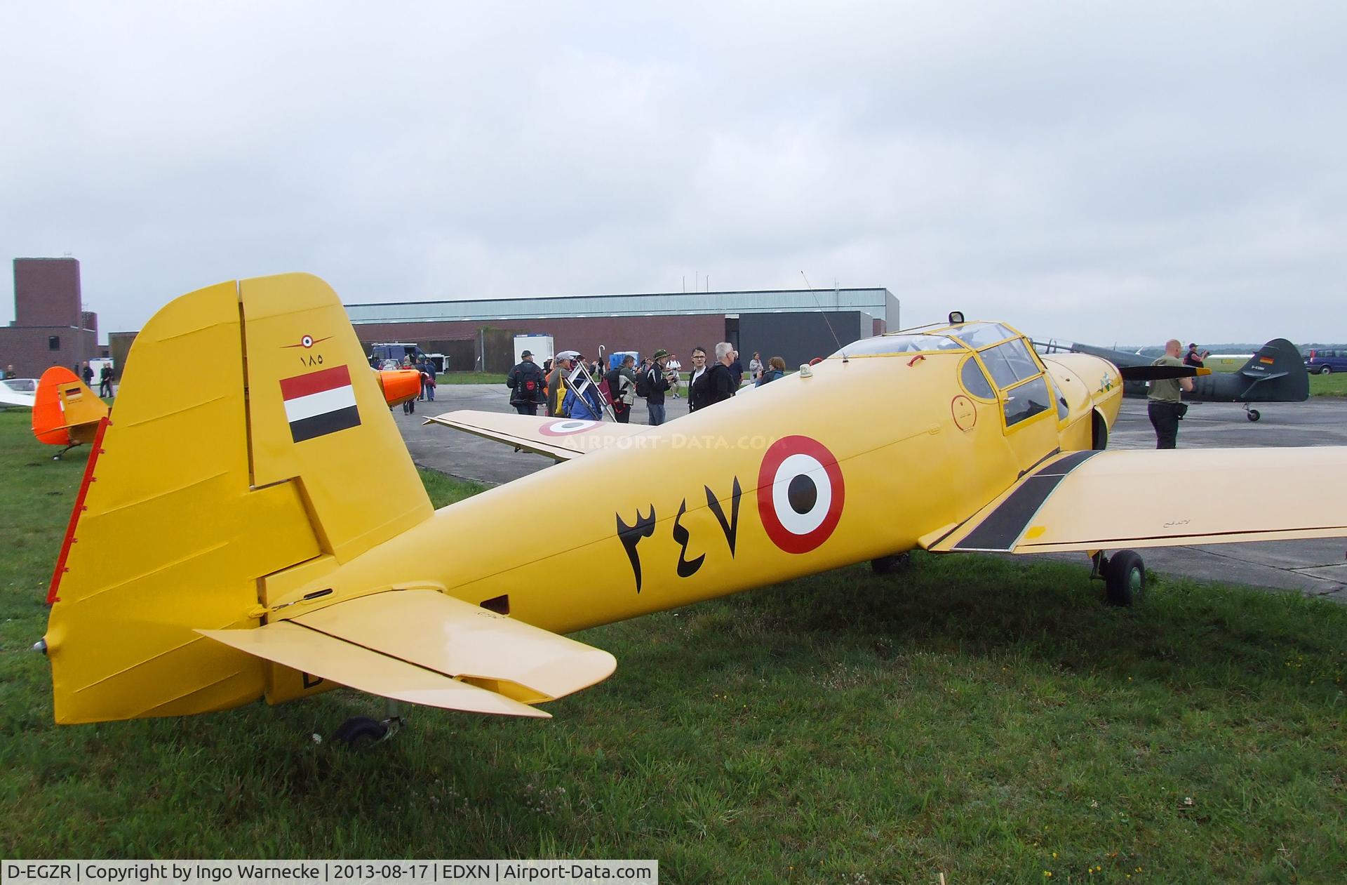 D-EGZR, 1990 Heliopolis Gomhouria Mk.6 (Bu-181) C/N 185, Heliopolis Gomhouria Mk.6 (reengined post war Bü 181 Bestmann) at the Spottersday of the Nordholz Airday 2013 celebrationg 100 Years of German Naval Aviation at Nordholz Naval Aviation Base