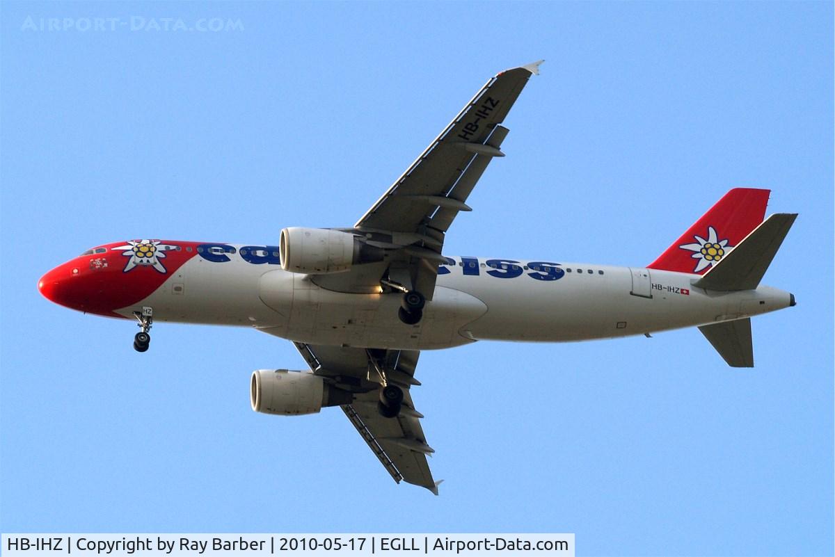 HB-IHZ, 1999 Airbus A320-214 C/N 1026, Airbus A320-214 [1026] (Edelweiss Air) Home~G 17/05/2010. On approach 27R.