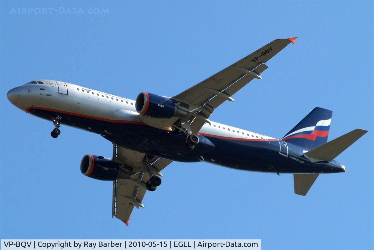 VP-BQV, 2006 Airbus A320-214 C/N 2920, Airbus A320-214 [2920] (Aeroflot Russian Airlines) Home~G 15/05/2010